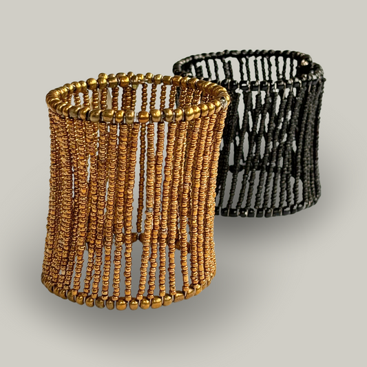 Suzie Blue - Multi-Bead Bangle Bracelet