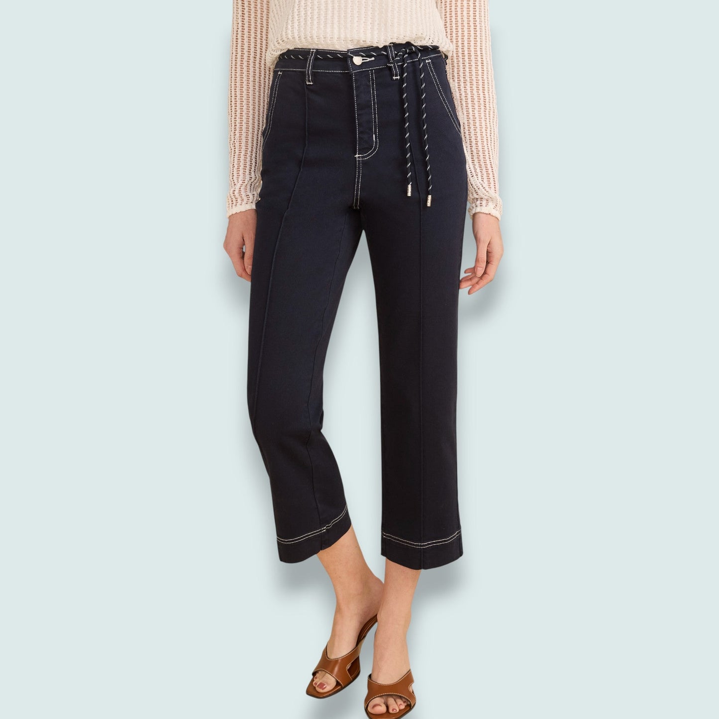FDJ - Suzanne Tie-Waist Cropped Pant