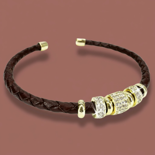 Jacqueline Kent - Braided Crystal Accent Bracelet