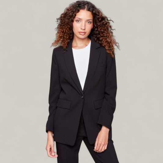 Charlie B - Blazer Jacket With Ruched Back