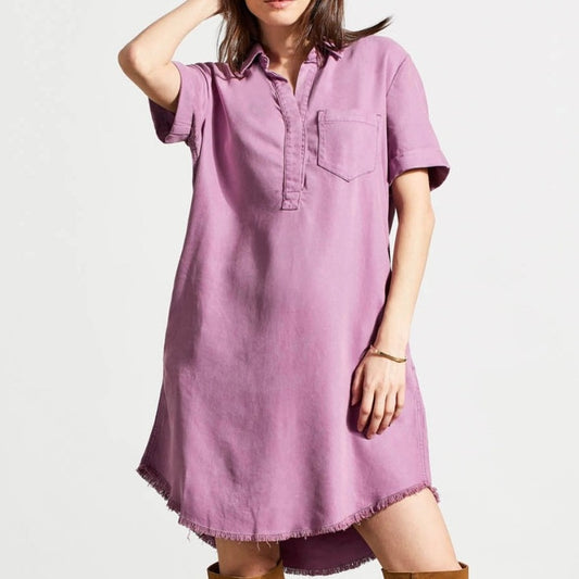 Tribal - Pop-Over Shirt Dress With Pockets