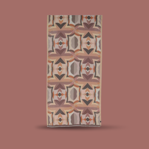 Fraas - Retro Geometric Print Lightweight Scarf