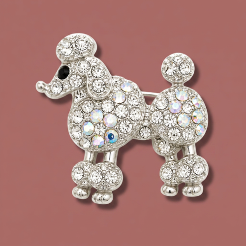 Audrey's - Sparkling Poodle Brooch
