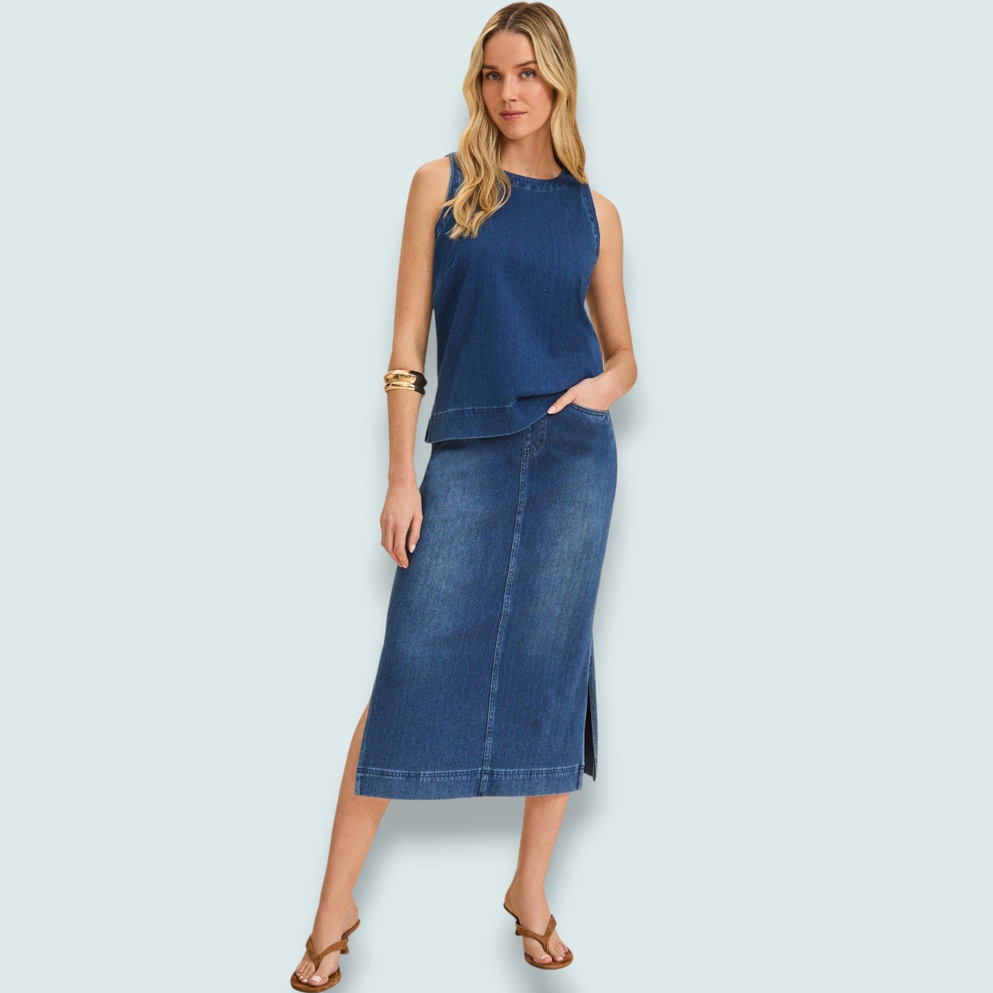FDJ - Denim Sleeveless Top