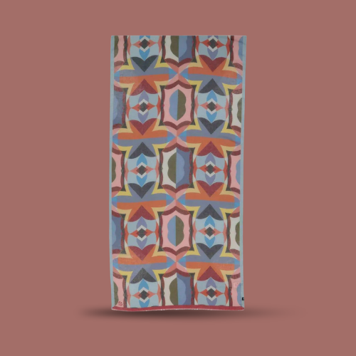 Fraas - Retro Geometric Print Lightweight Scarf