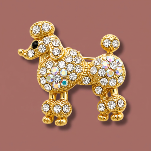 Audrey's - Sparkling Poodle Brooch