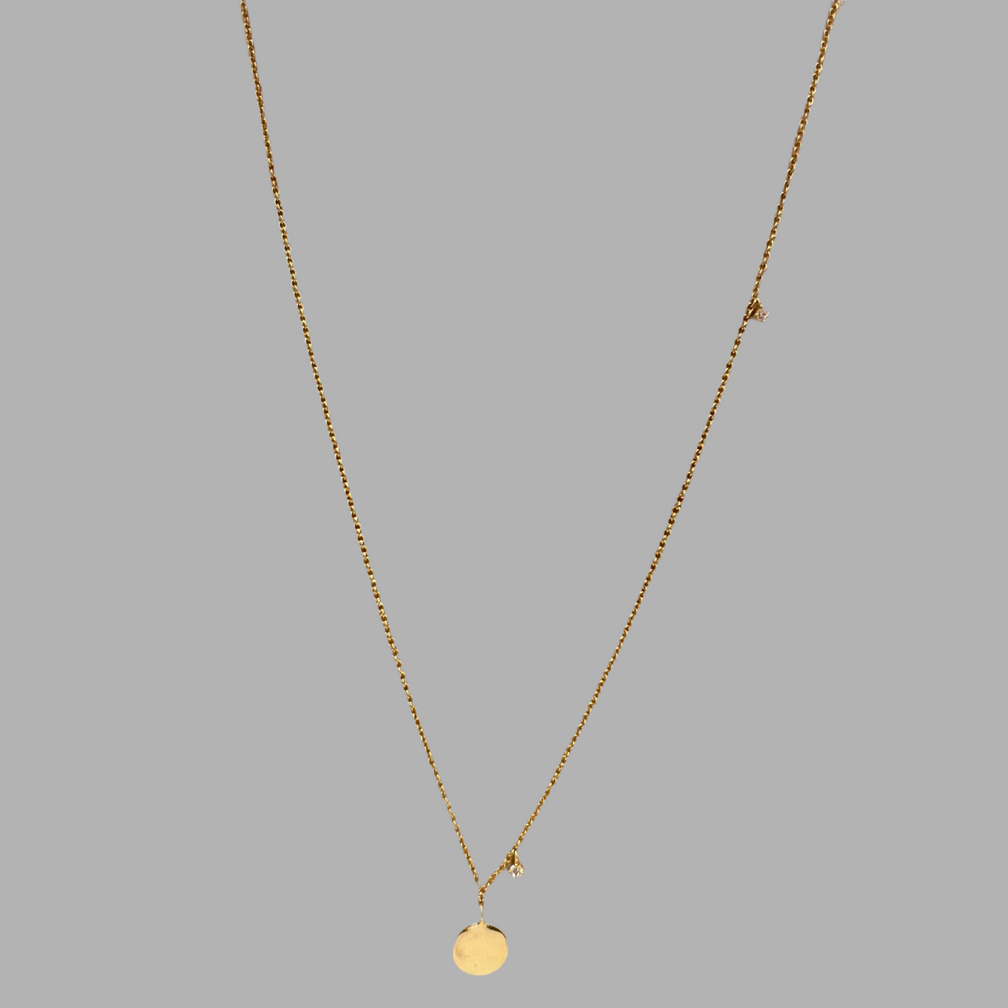 Biwa - Small Gold Charm Necklace