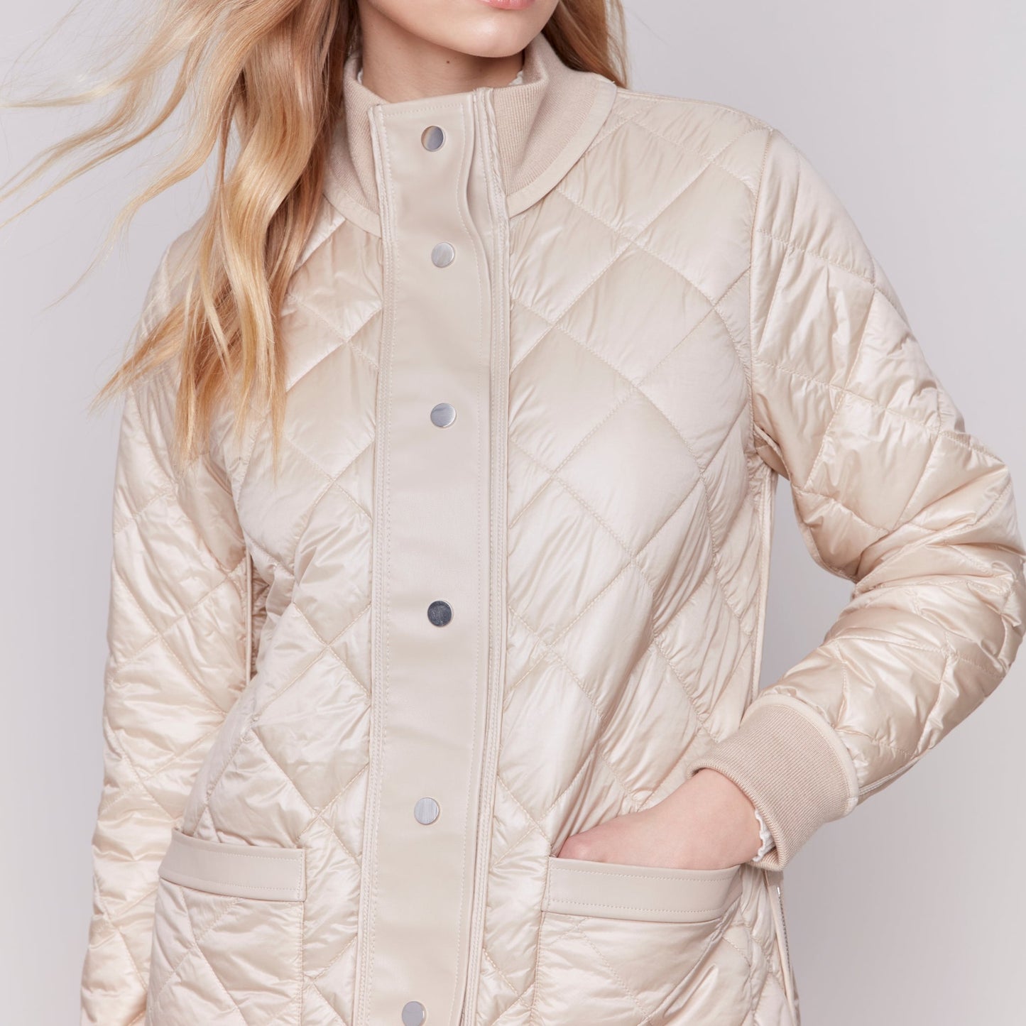 Charlie B - Reversible Quilted Puffer Coat