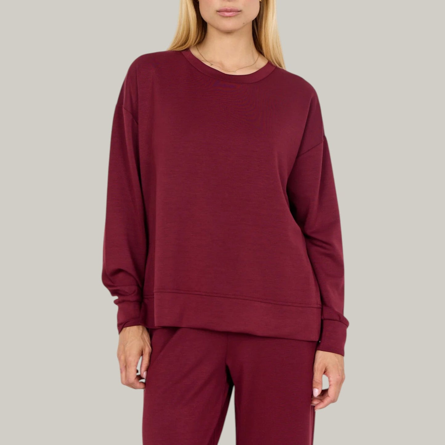 Soya Concept - Long Sleeve Crew Neck Sweatshirt