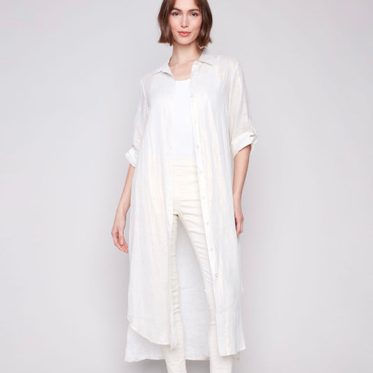 Charlie B - Foil Linen Tunic Dress