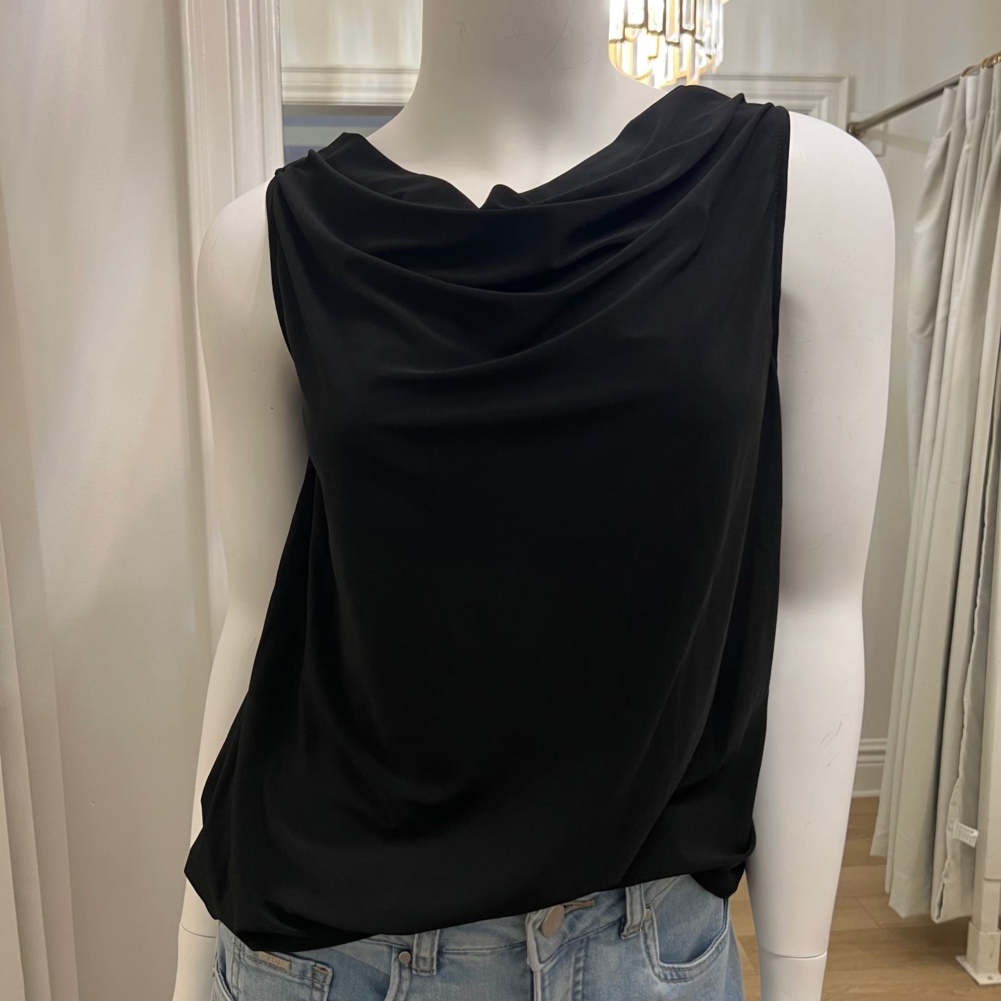 Deannafokes - Sleeveless Cowl Neck Top