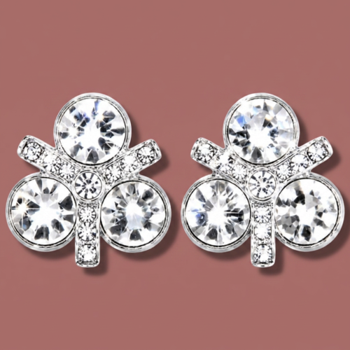 Audrey's - Crystal Cluster Rhinestone Stud Earrings