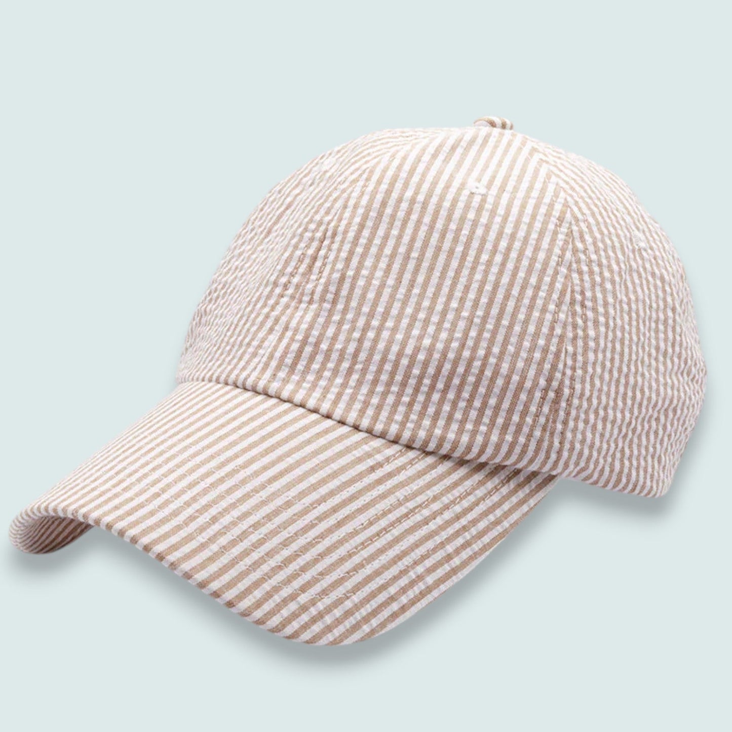 Audrey's - Seersucker Stripe Baseball Cap