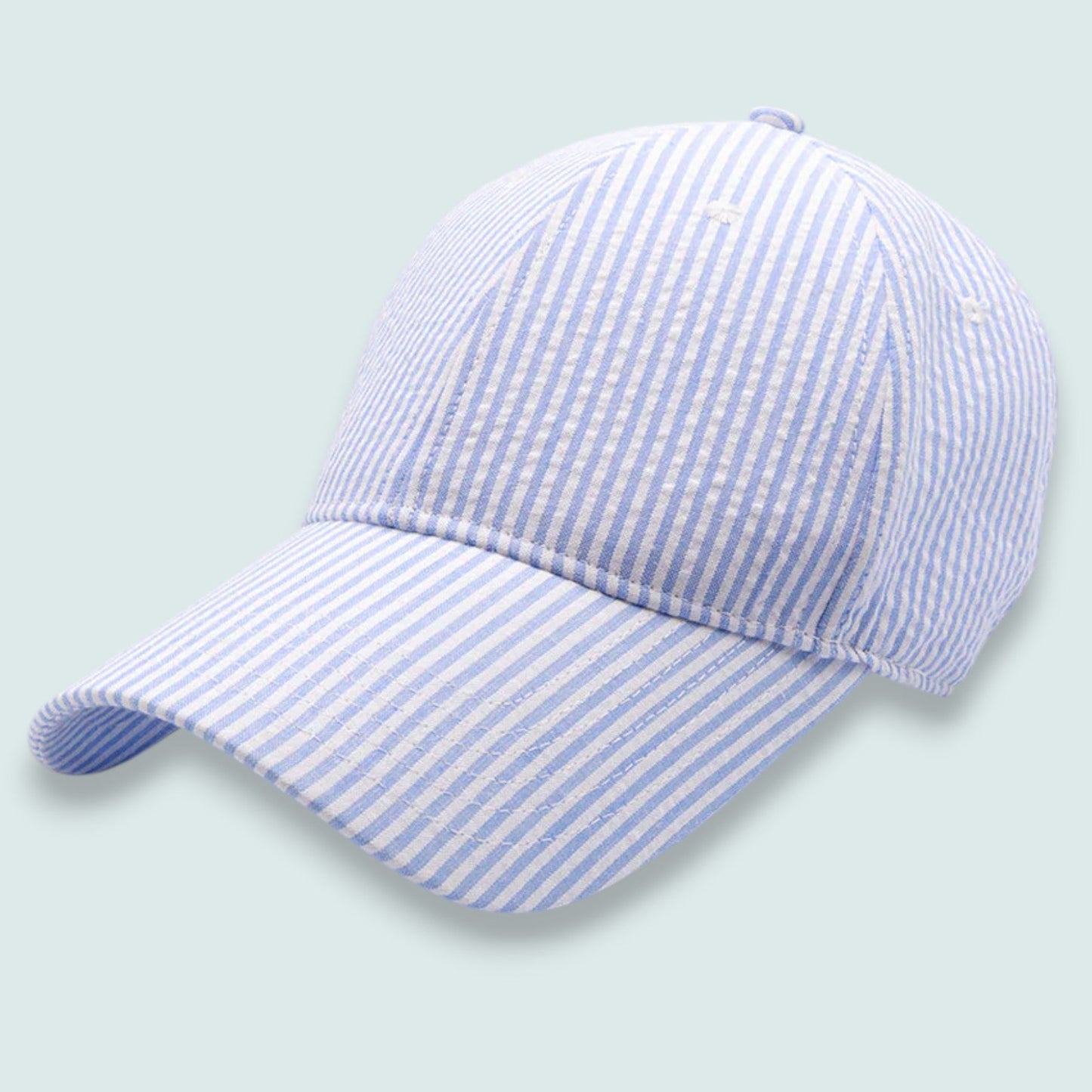 Audrey's - Seersucker Stripe Baseball Cap