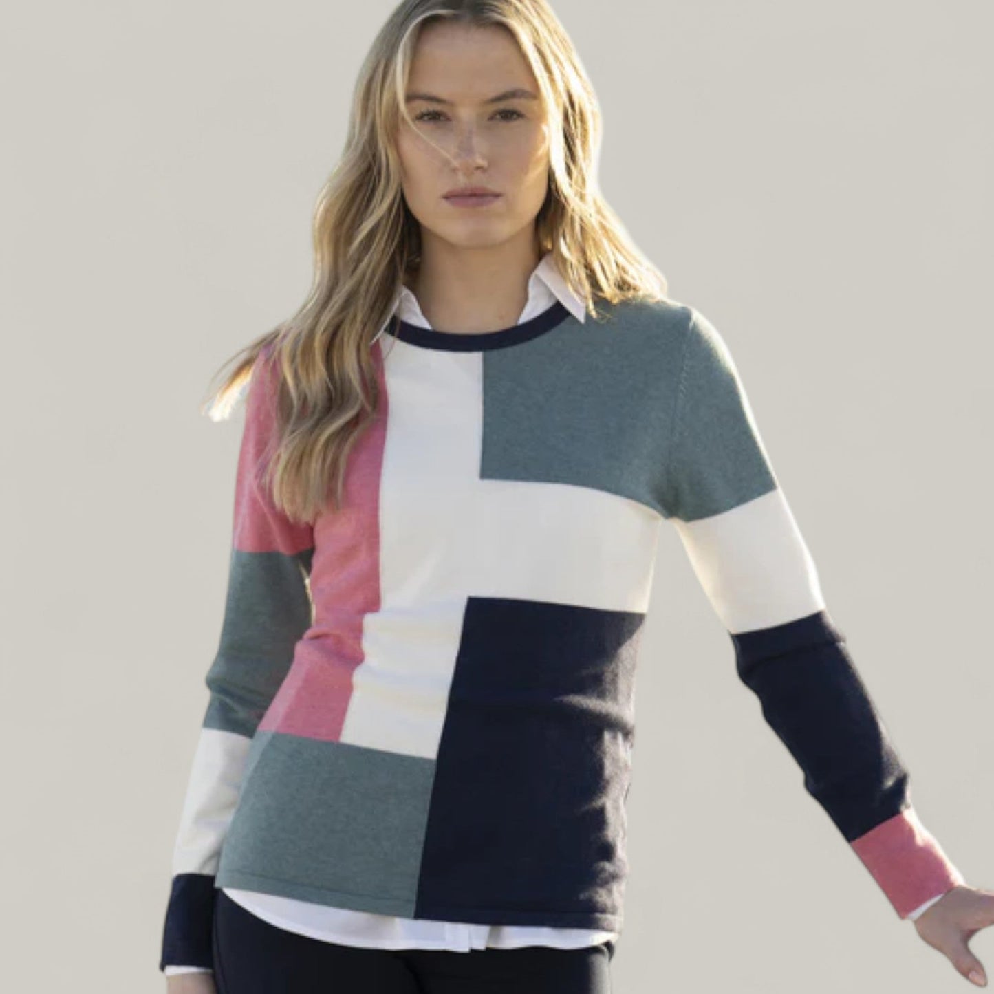 Marble - Colour Block Sweater