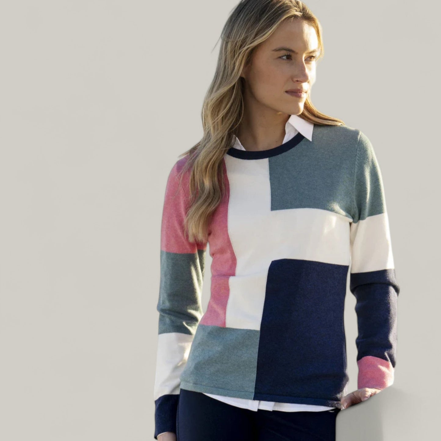 Marble - Colour Block Sweater