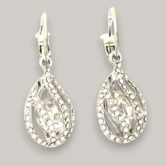 Evershine - Crystal Cage Drop Earrings