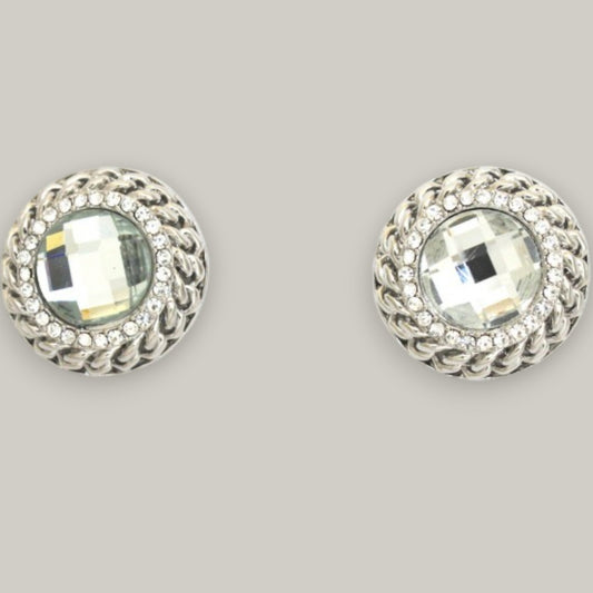 Evershine - Crystal Halo Stud Earrings