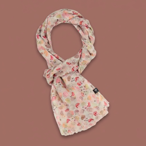 Fraas - Water-Colour Dot Print Lightweight Scarf