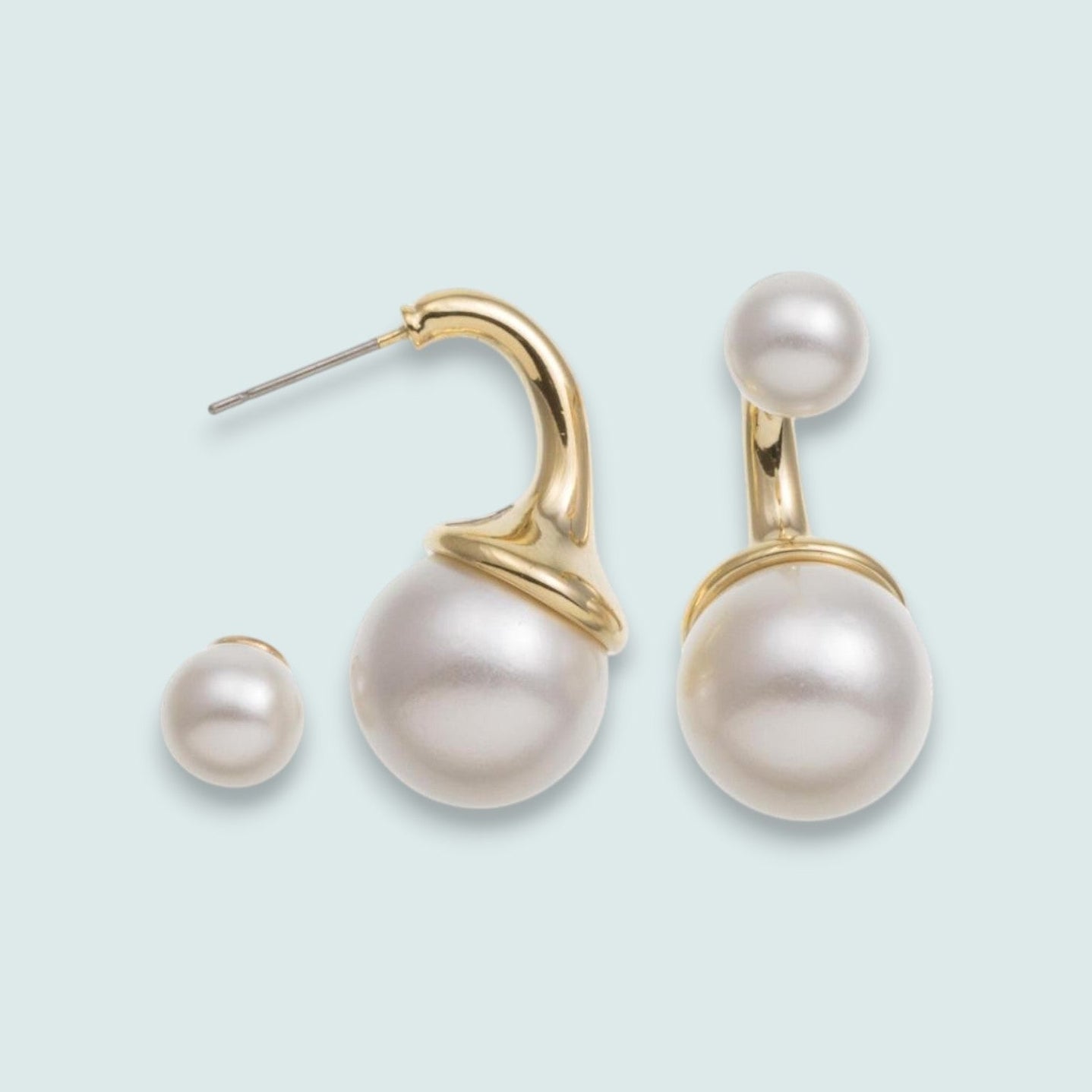 Merx - Pearl Duo Statement Earrings