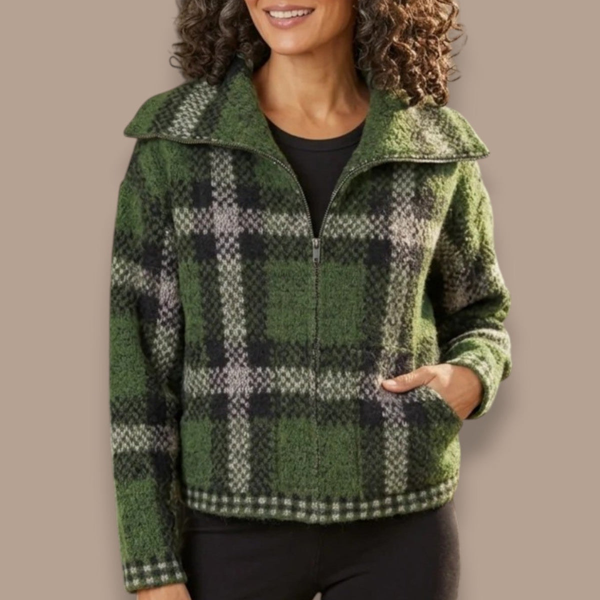 Habitat - Plaid Zip Jacket