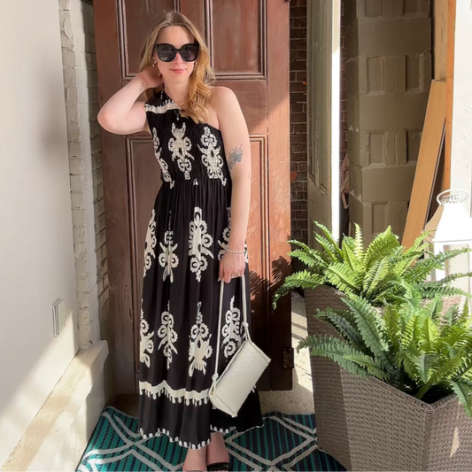 Angela Mara - Off-Shoulder Dress