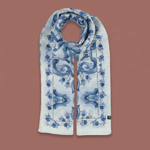 Fraas - Mosaic Hemp Blend Scarf