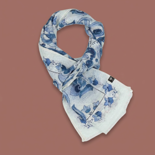 Fraas - Mosaic Hemp Blend Scarf