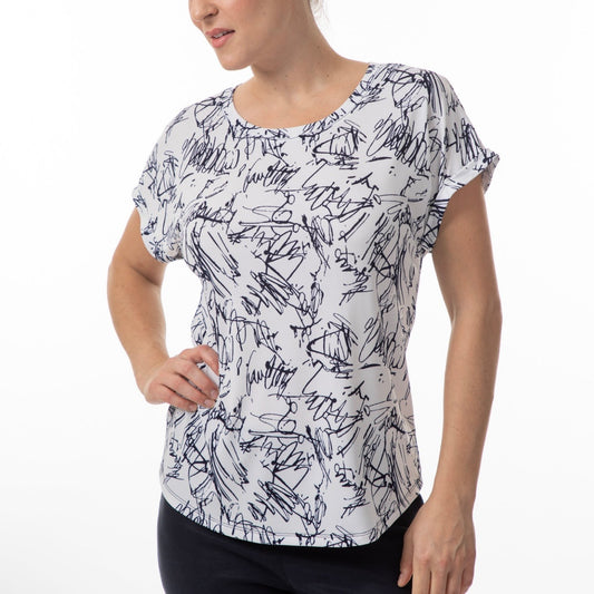 Bali - Patterned Round Neck Top