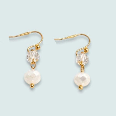 Audrey's - Golden Frost Drop Earrings