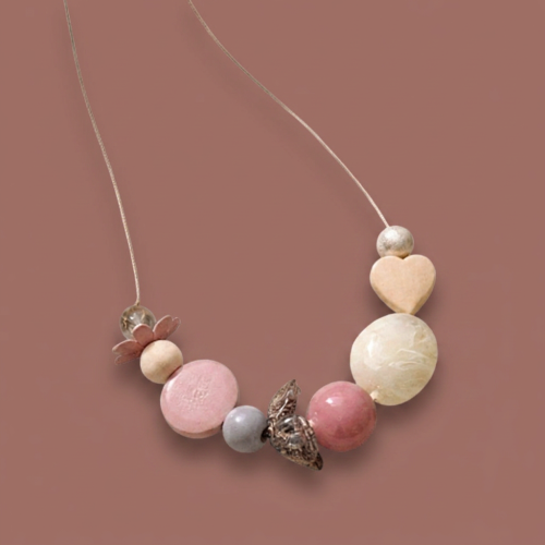 Audrey's - Blush Harmony Statement Necklace