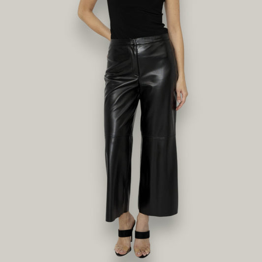 Compli K - Wide Leg Vegan Leather Pants