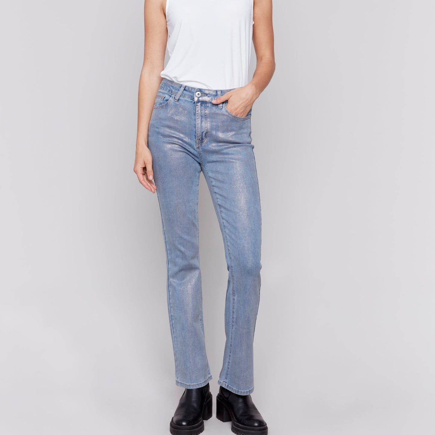 Charlie B - Shimmer Bootcut Jeans