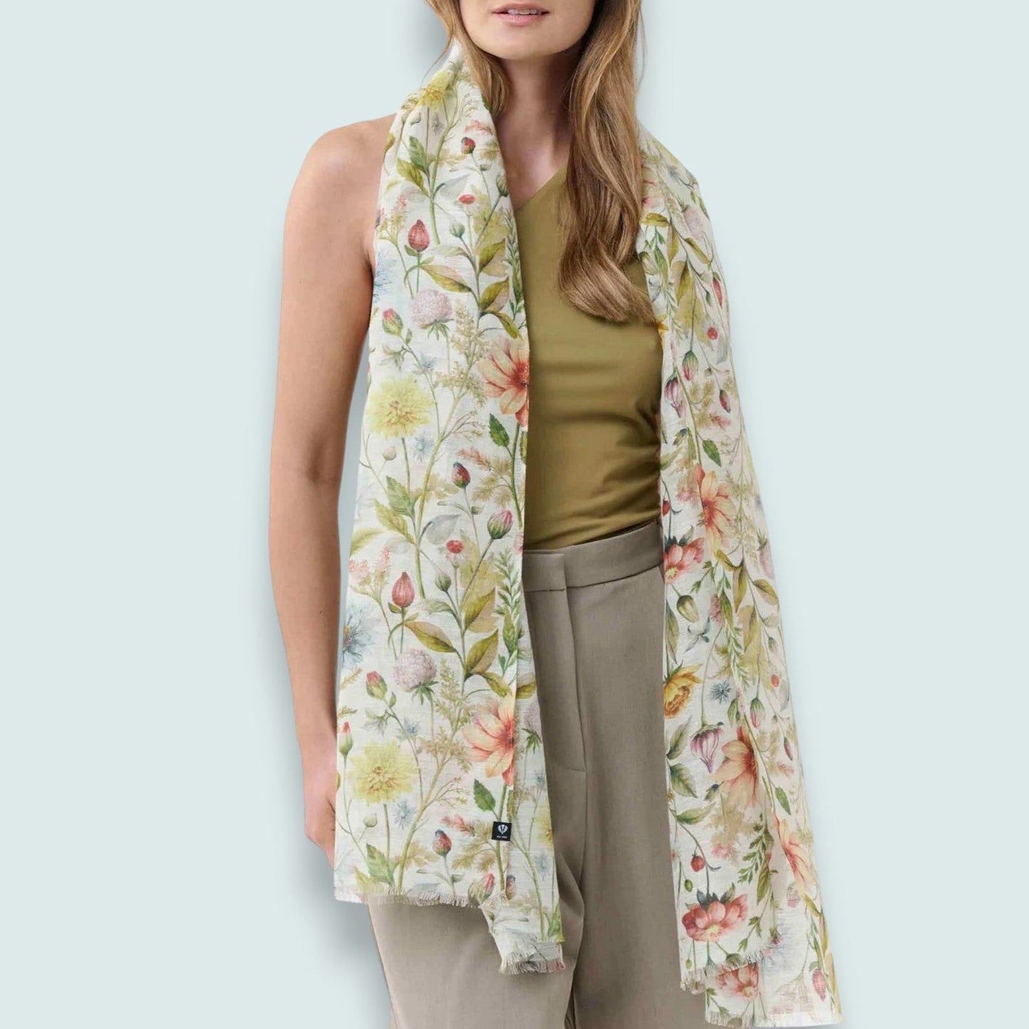 Fraas - Floral Print Scarf