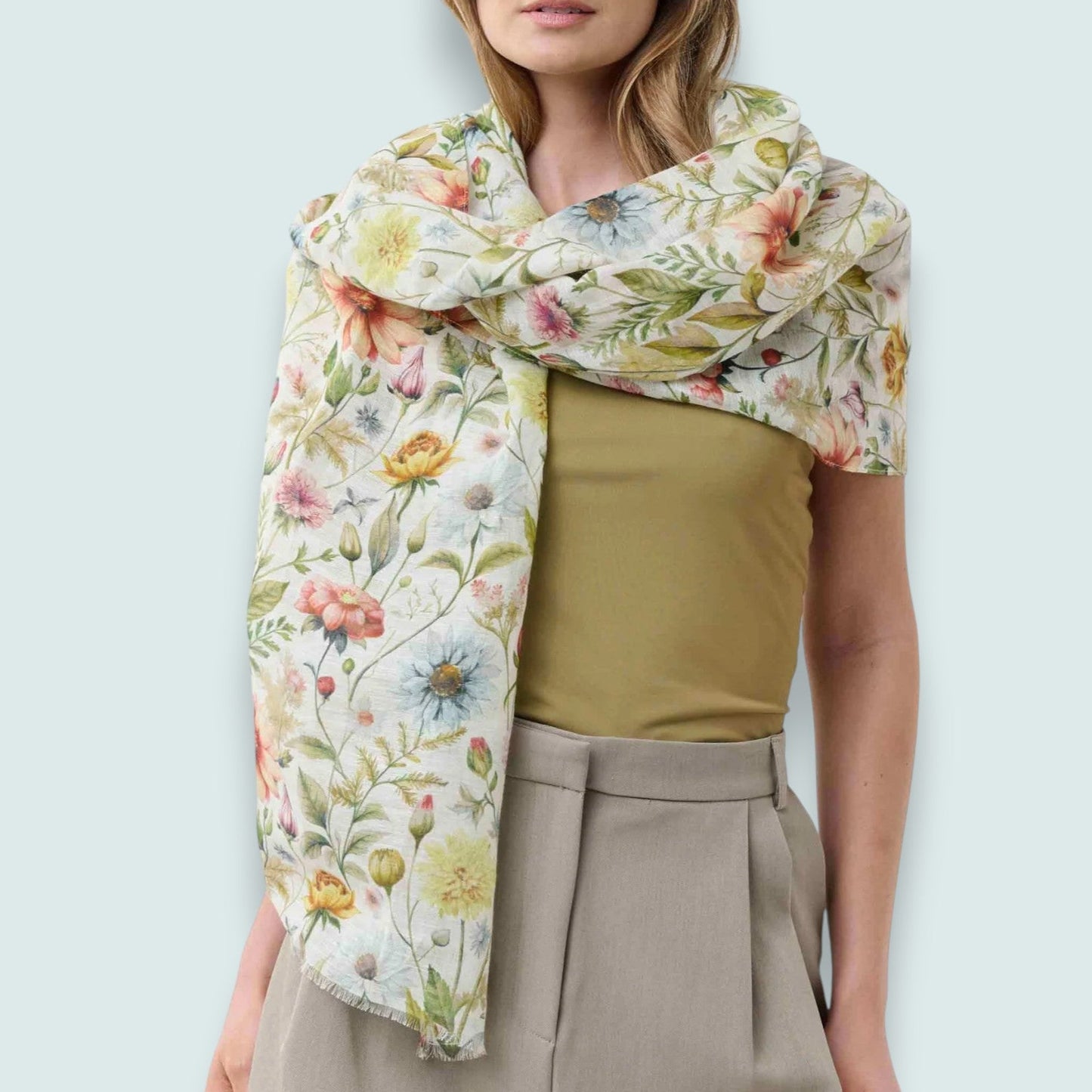 Fraas - Floral Print Scarf