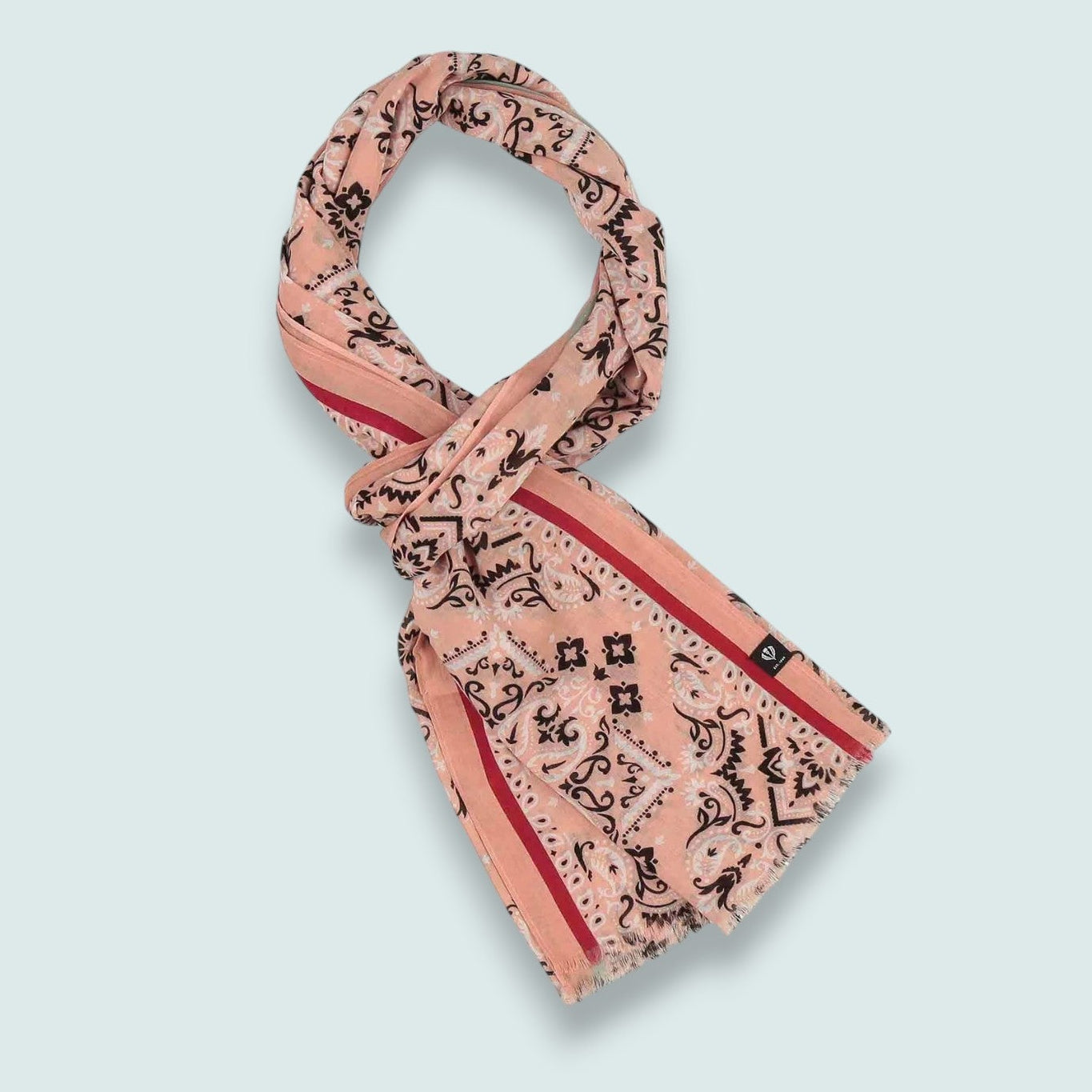 Fraas - Paisley Border Lightweight Scarf