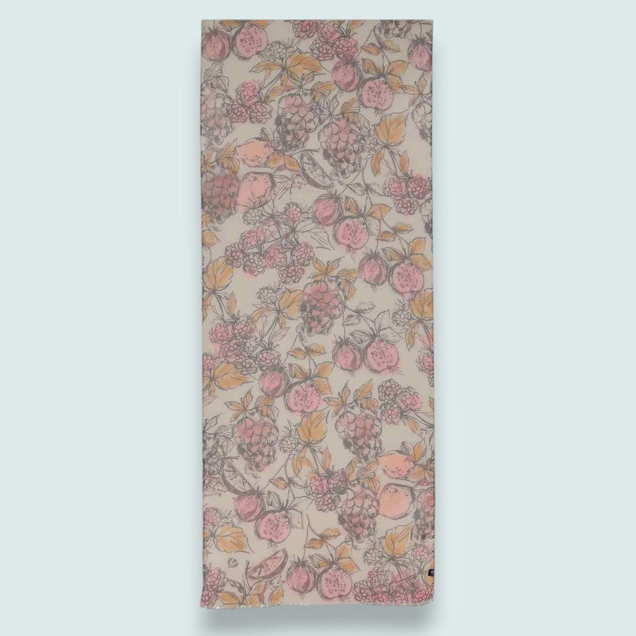 Fraas - Hand-Drawn Fruit Print Lightweight Scarf