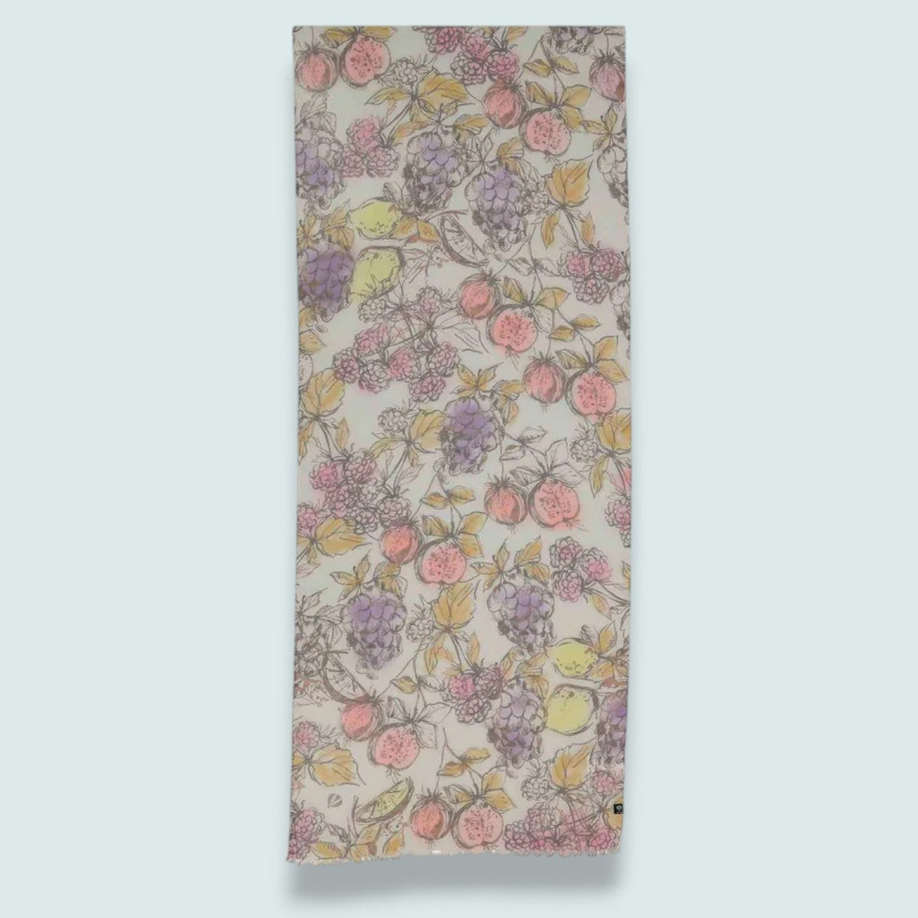 Fraas - Hand-Drawn Fruit Print Lightweight Scarf