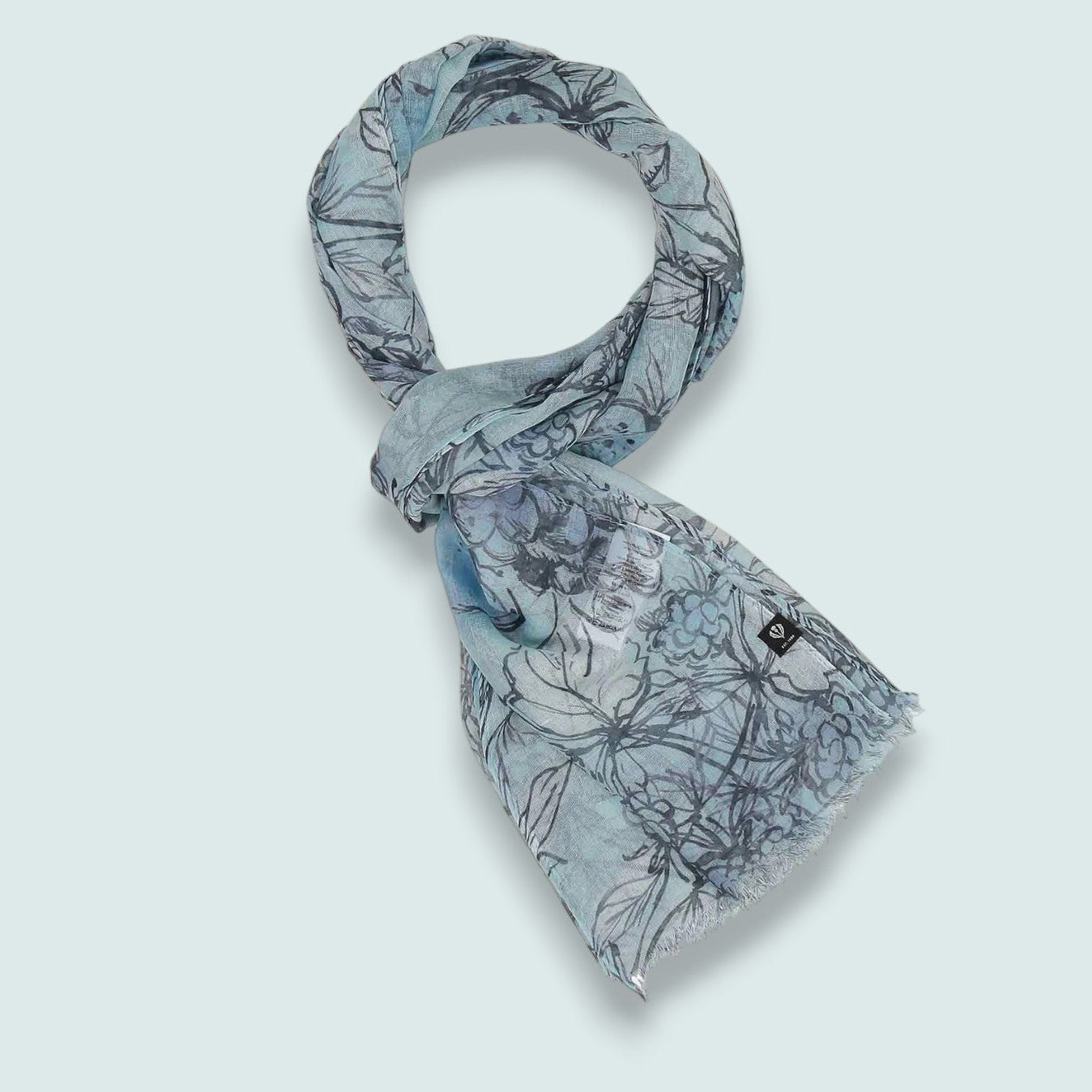Fraas - Hand-Drawn Fruit Print Lightweight Scarf