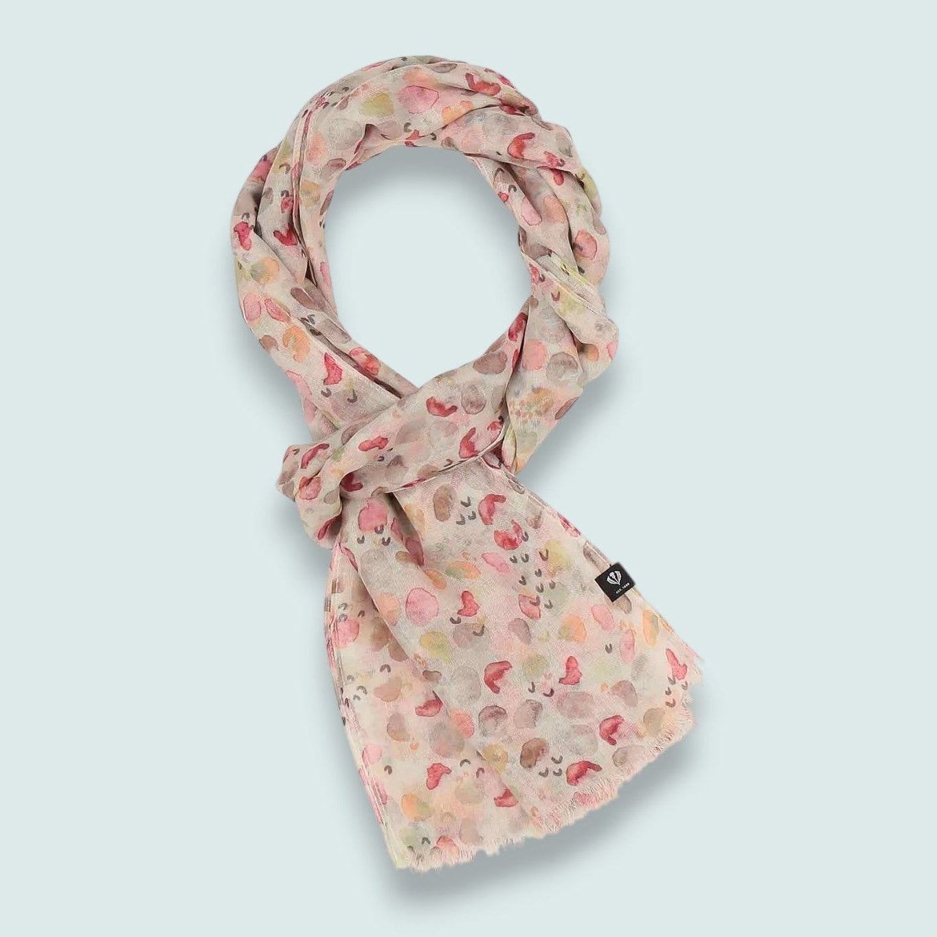 Fraas - Water-Colour Dot Print Lightweight Scarf