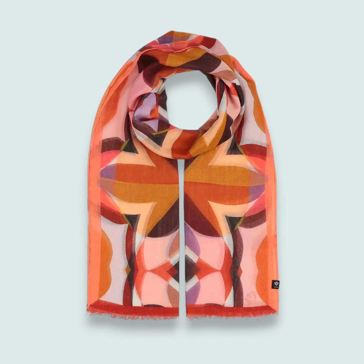 Fraas - Retro Geometric Print Lightweight Scarf