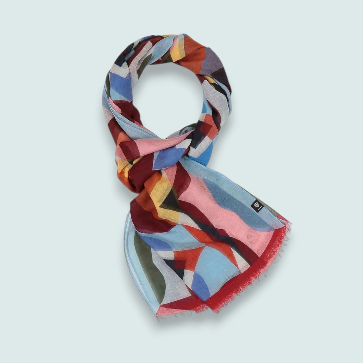 Fraas - Retro Geometric Print Lightweight Scarf