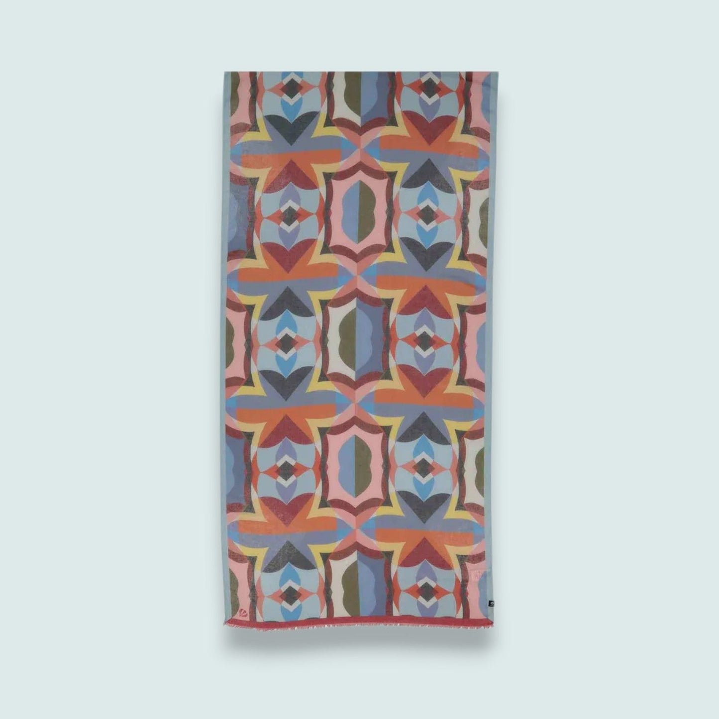 Fraas - Retro Geometric Print Lightweight Scarf