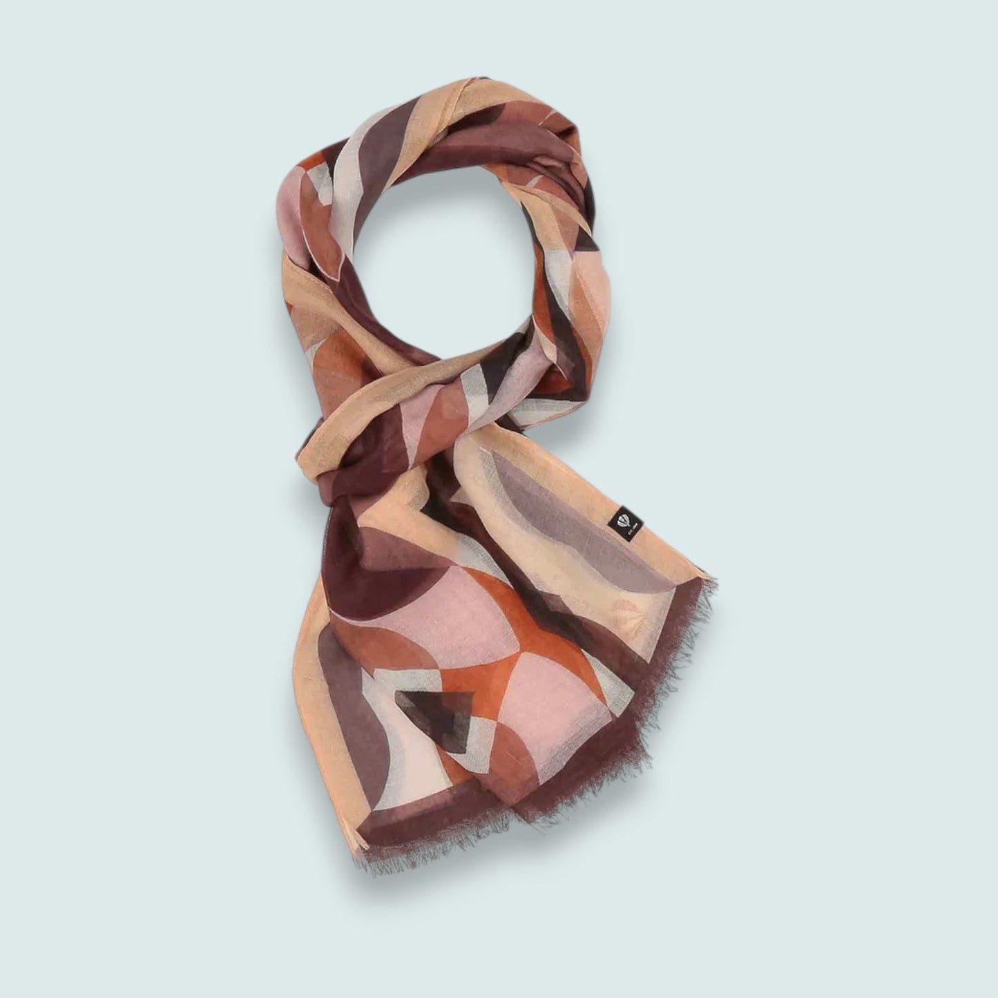 Fraas - Retro Geometric Print Lightweight Scarf