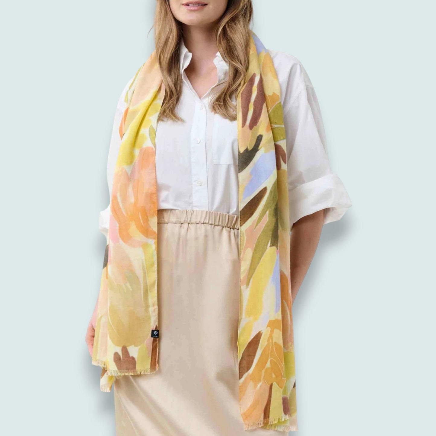Fraas - Abstract Floral Lightweight Scarf