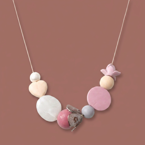 Audrey's - Blush Harmony Statement Necklace
