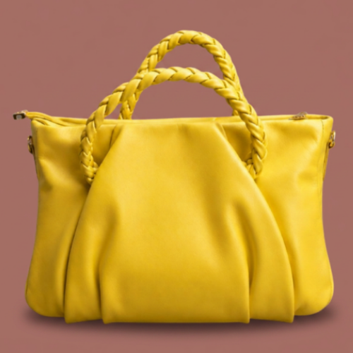 Vintage Decor - Braided Handle Soft Tote Bag
