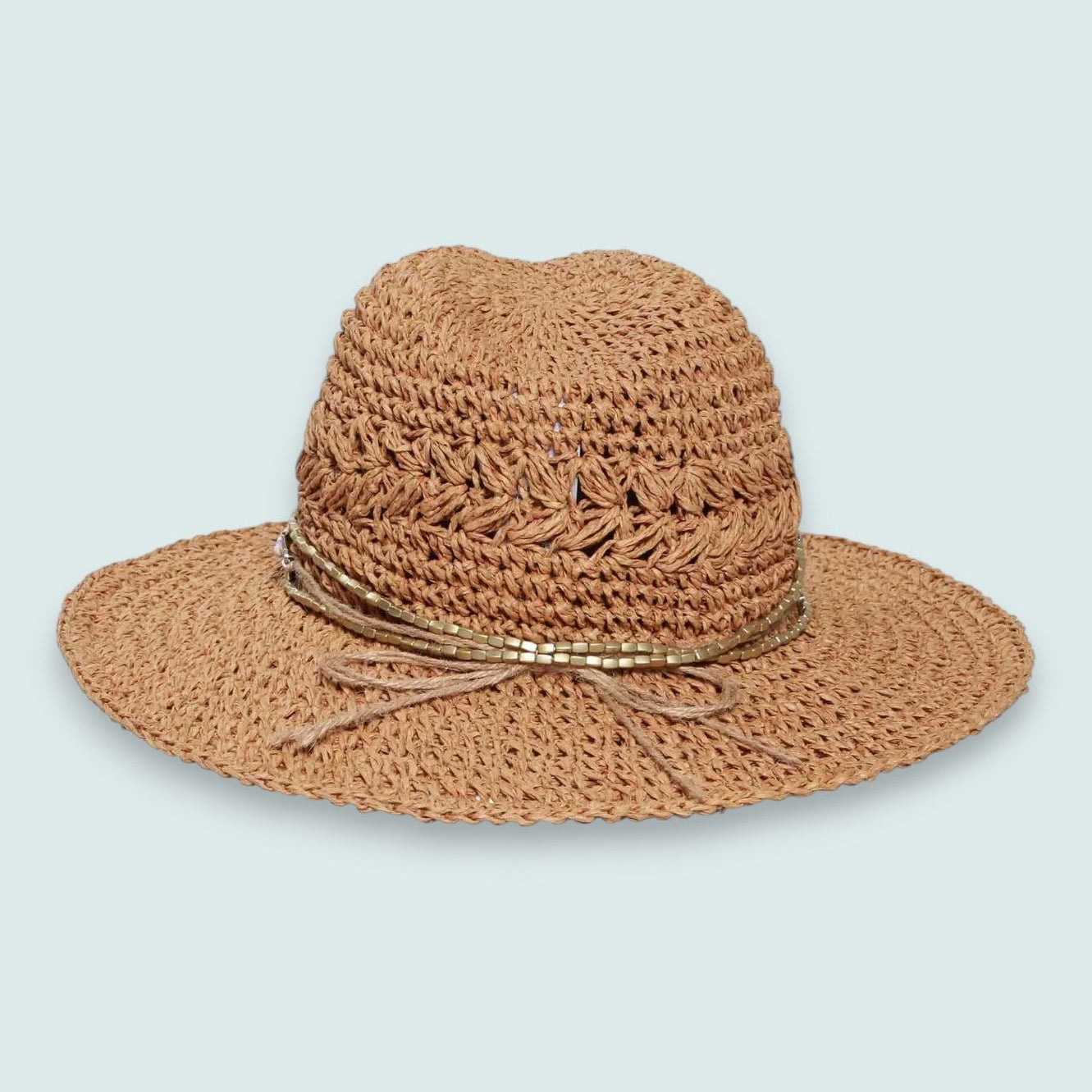 Loevenich - Boho Fedora With “Smile” Beaded Band