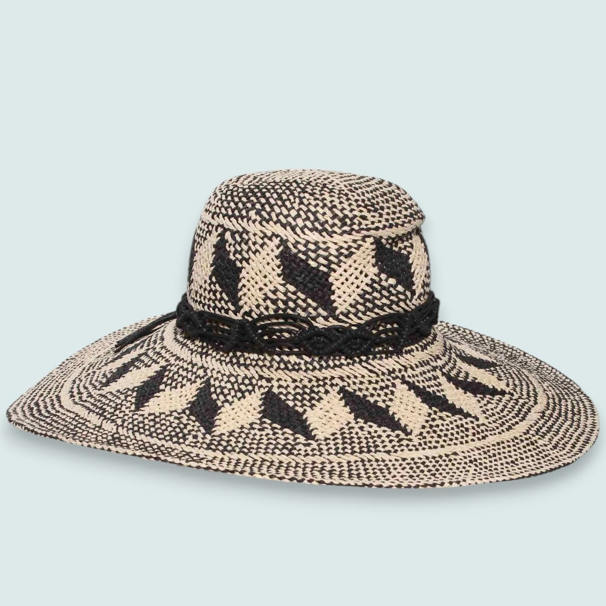 Loevenich - Large Bell Hat With Geometric Pattern
