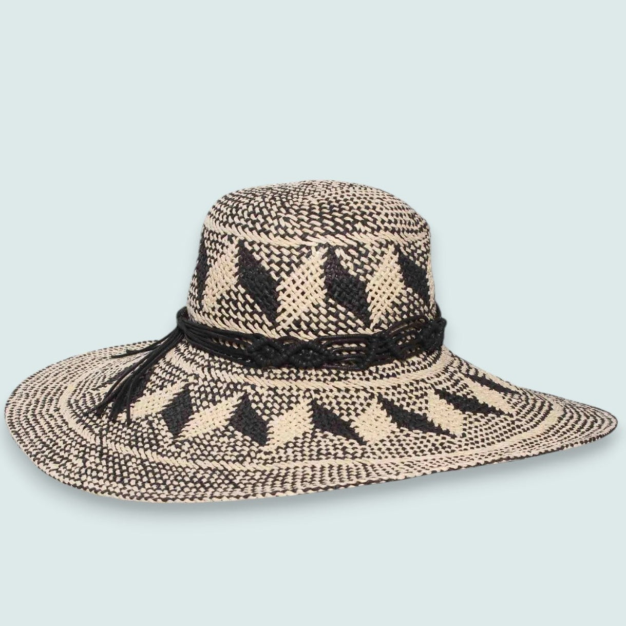 Loevenich - Large Bell Hat With Geometric Pattern